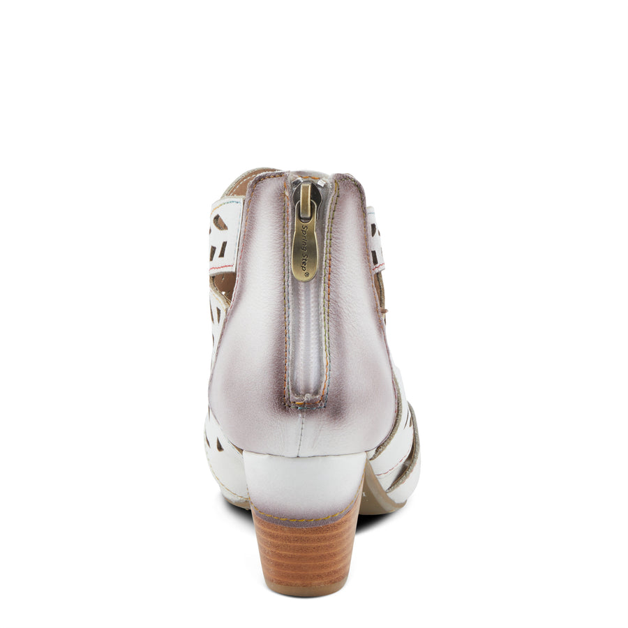 L'Artiste Icon Tooled Leather Ankle Sandal