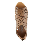 L'Artiste Icon Tooled Leather Ankle Sandal