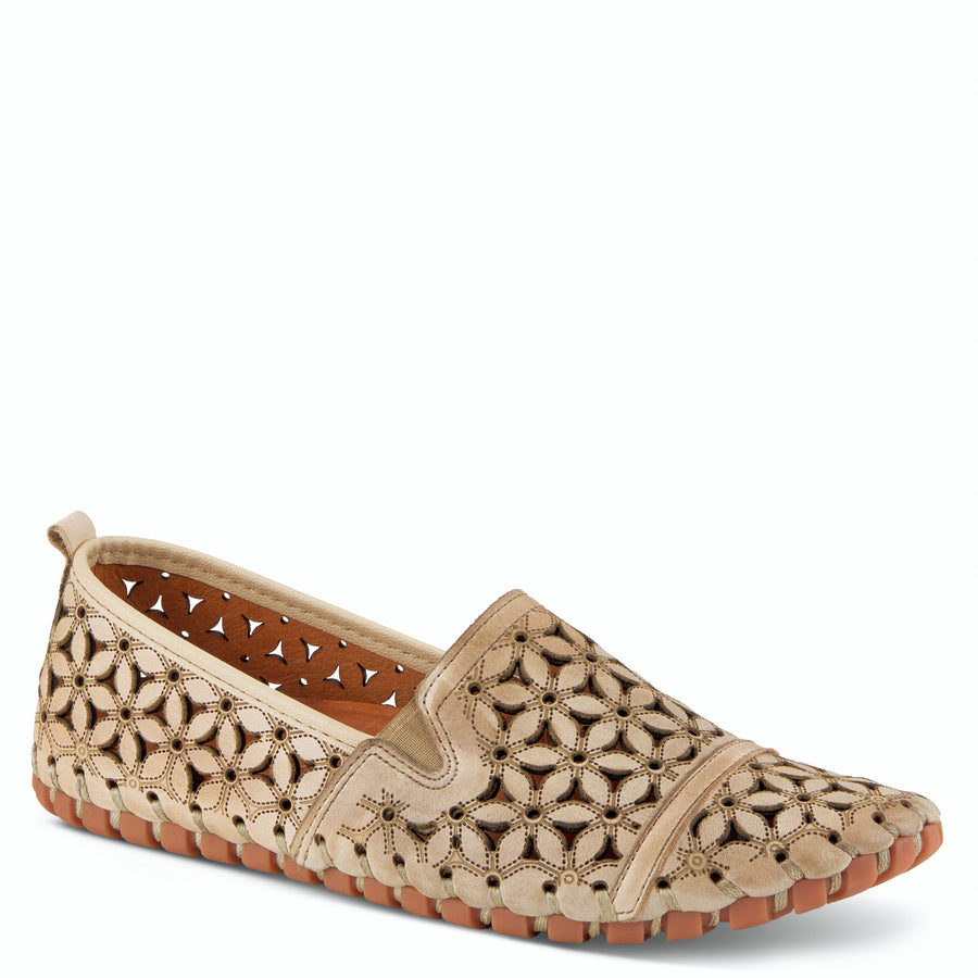 Spring Step Flowerflow Leather Slipon Moccasin ShoeShoe Robin Boutique