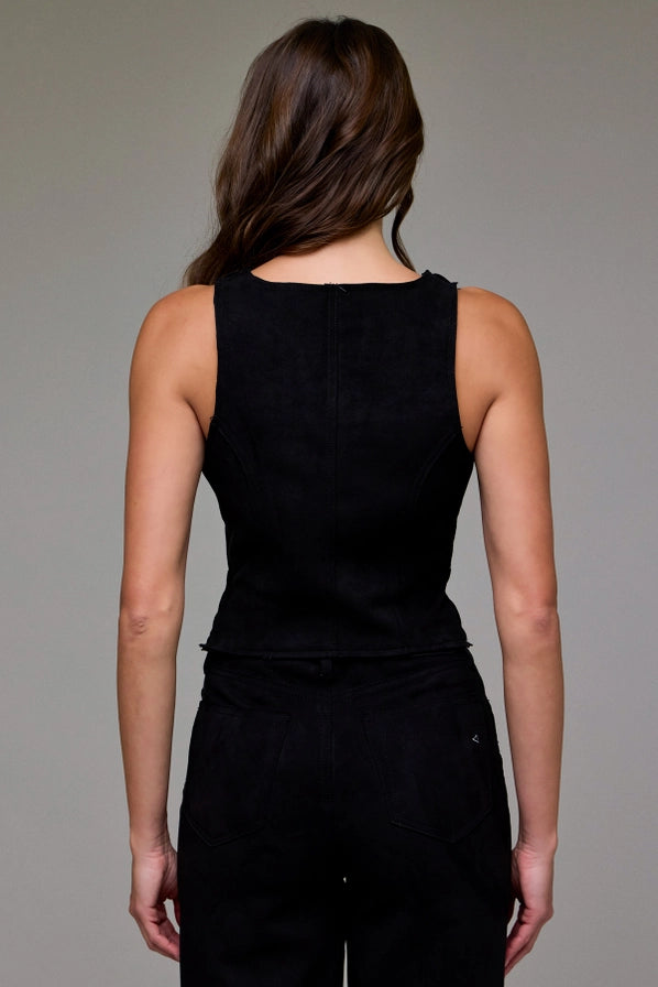 Bodycon Suede Vest by Hidden Jeans