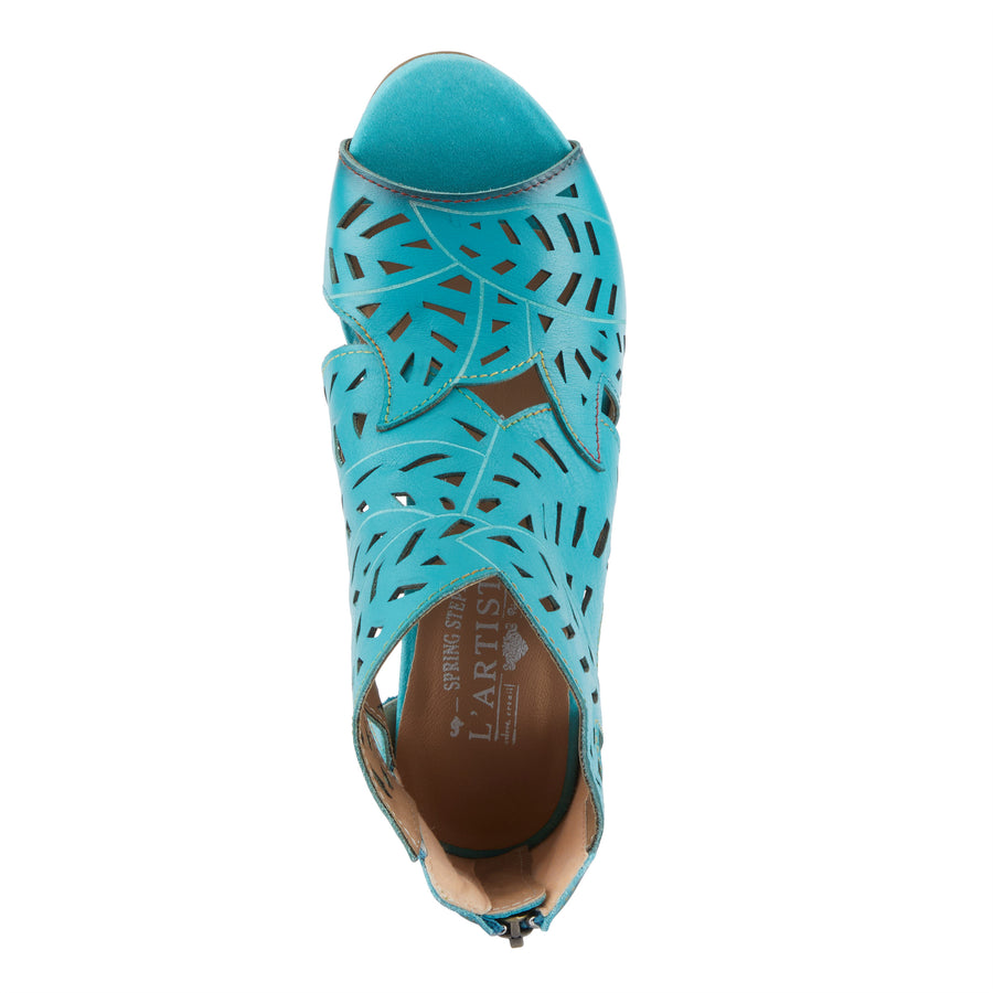 L'Artiste Icon Tooled Leather Ankle Sandal