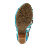 L'Artiste Icon Tooled Leather Ankle Sandal