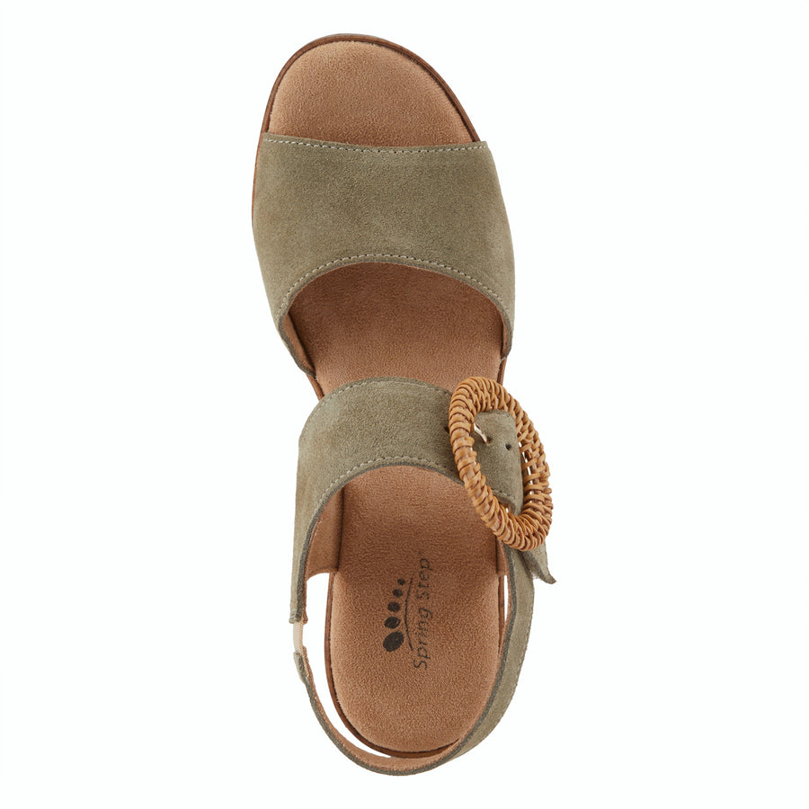 Spring Step GAMONA Leather Platform Sandal Shoe