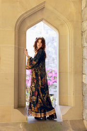 The Messenger Opera Duster Robe w/ Joan of Arc & Florals