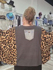 Nirvana Leopard Band-ed Pullover by Shannon Passero