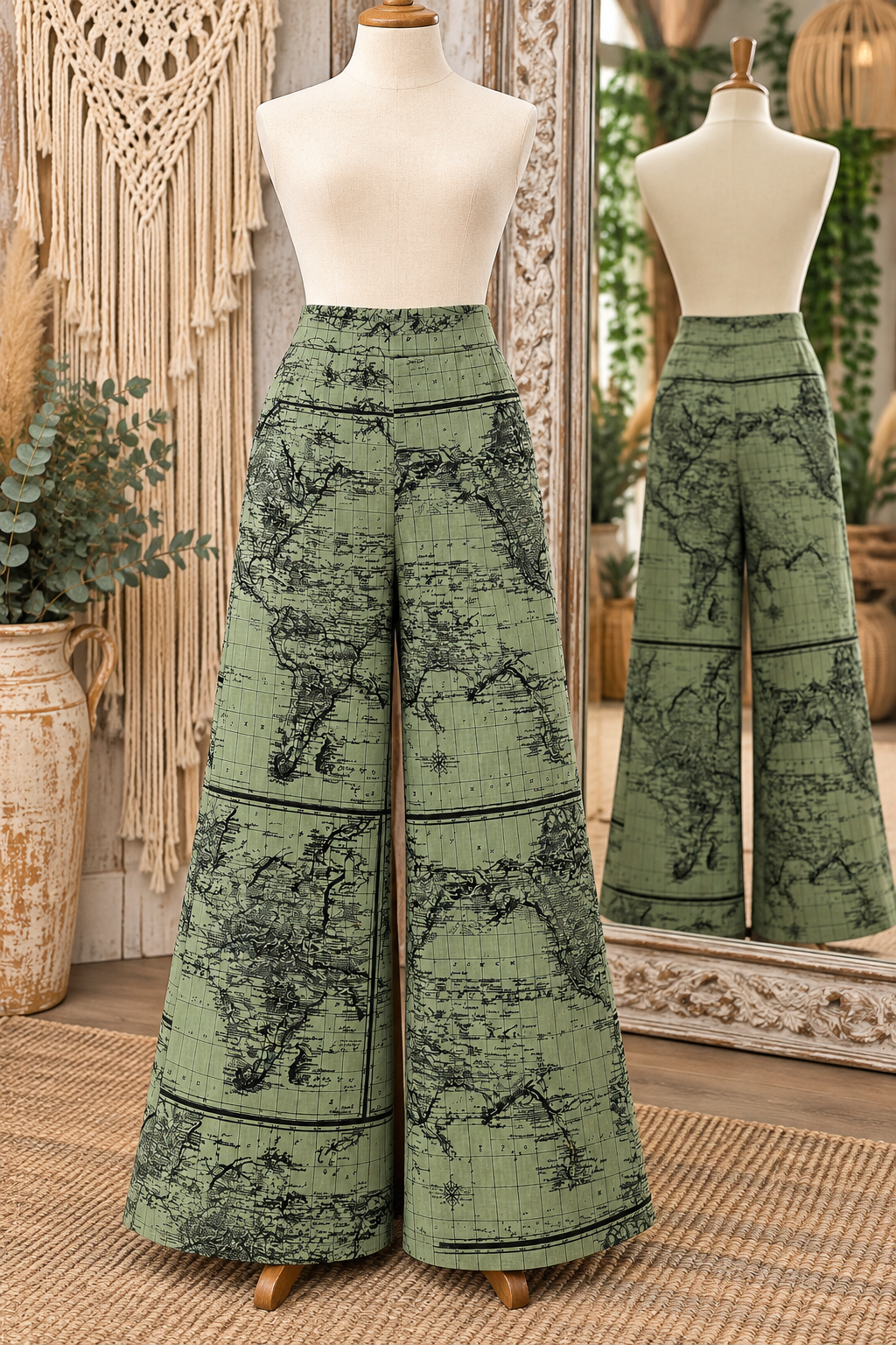Dolores Pants in Atlas Print by Effie's Heart