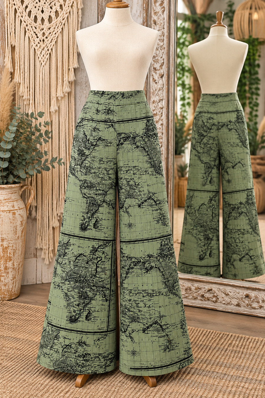 Dolores Pants in Atlas Print by Effie's Heart