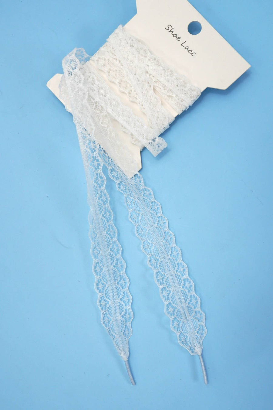 CHANTILLY LACE RIBBON BOW PAIR SHOE LACES Robin Boutique