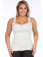 Seamless Laced Corset Camisole in Latte by M. Rena