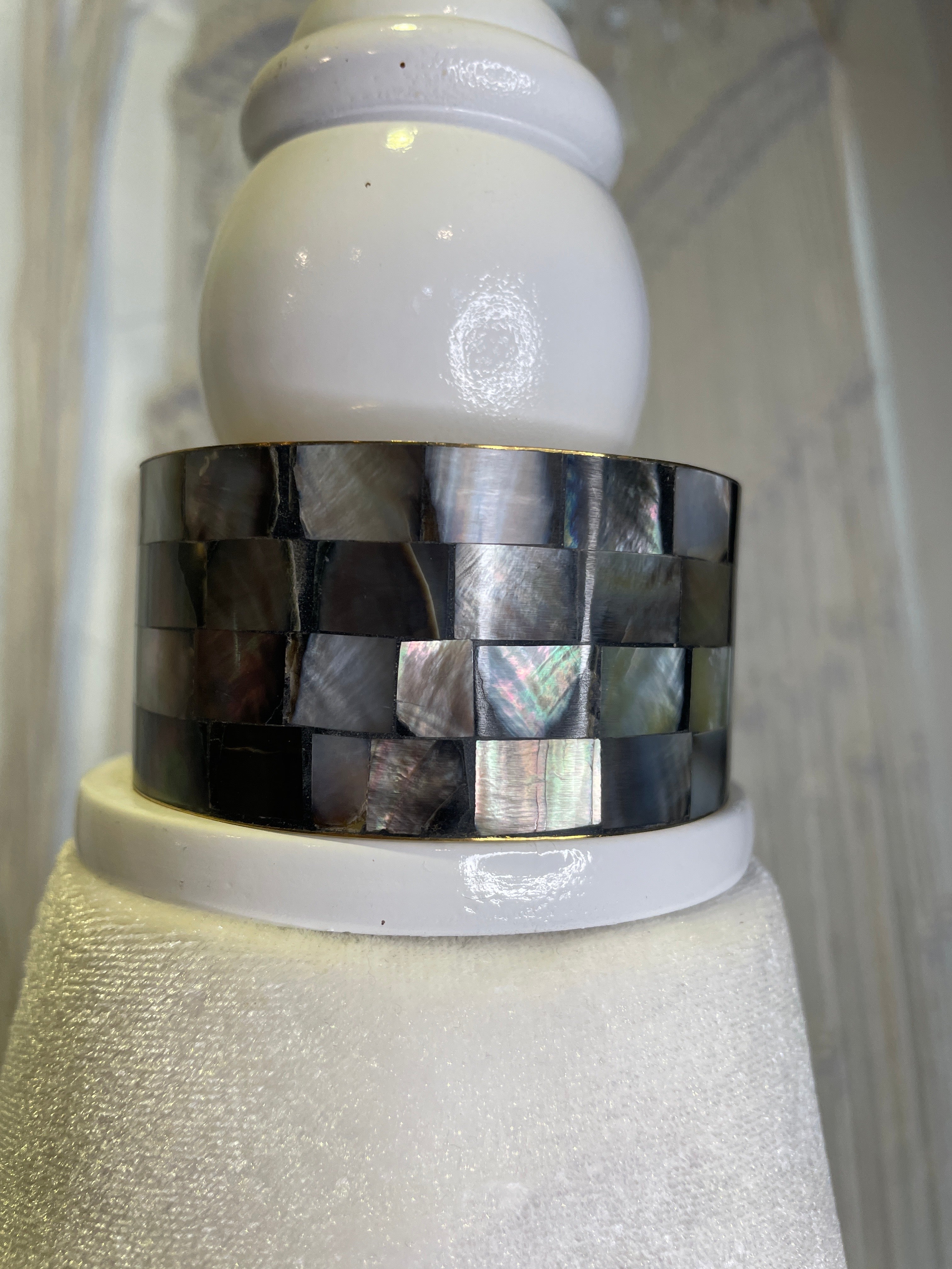 Abalone Shell Inlay Bangle