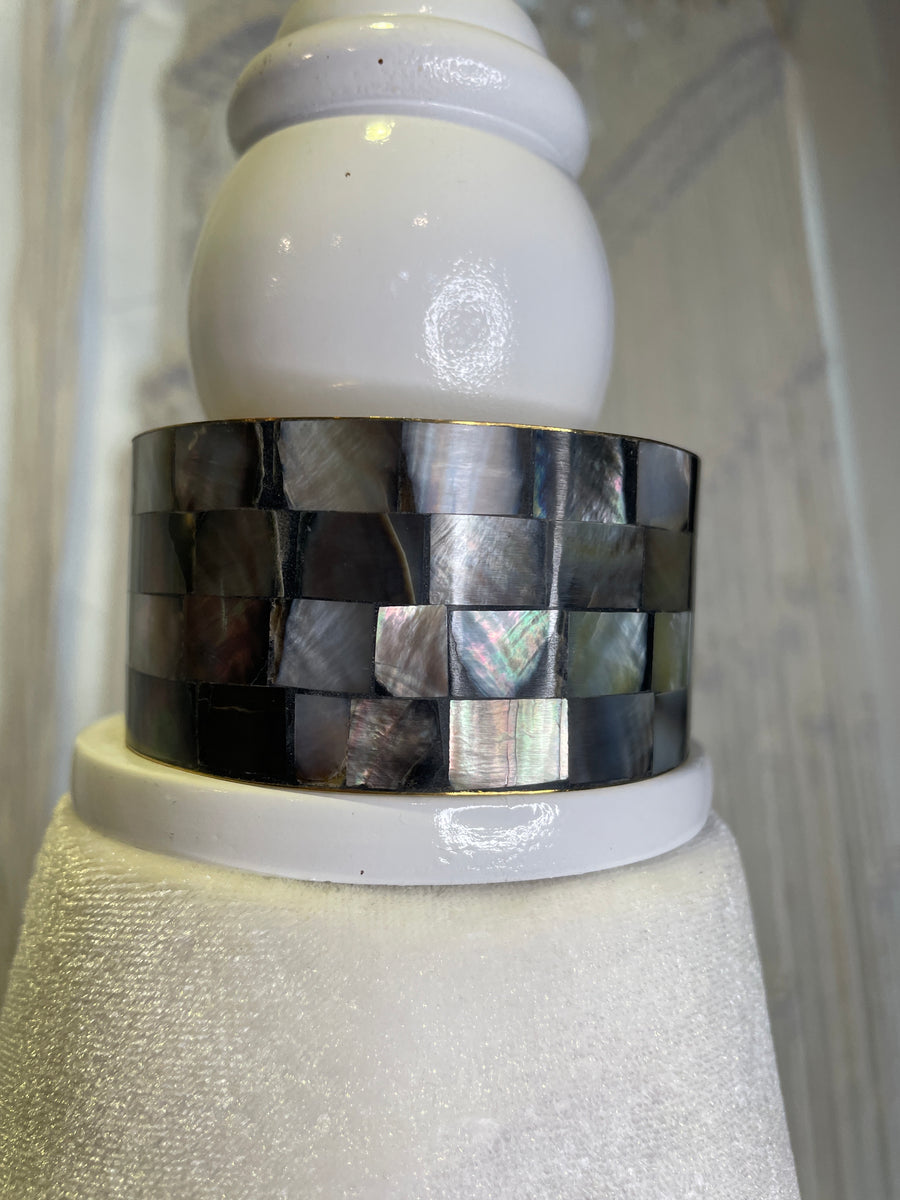 Abalone Shell Inlay Bangle