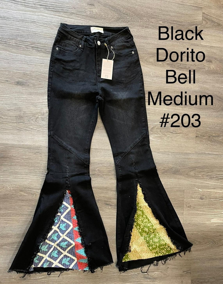 Upcycled Denim Dorito Bell by Kantha Bae - Robin Boutique-Boutique 