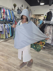 Raincape Poncho in Sunny Days Print by Inoah