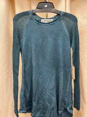 M. Rena raglan mix media pullover - Robin Boutique-Boutique 