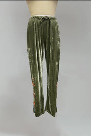 Velvet Embroidered Pant by Paparazzi