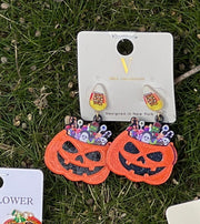 Jack O'Lantern Theme Earrings - Robin Boutique-Boutique 