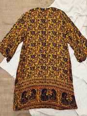 Crepe Sari Spellbound Kimono #102 by Kantha Bae