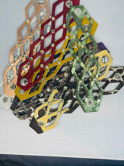 Geometric Leather Fury Bracelet Cuff