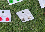 Christmas Bow Earrings - Robin Boutique-Boutique 