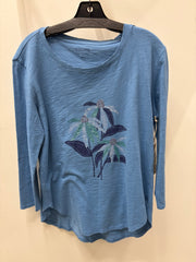 Destination Hi-Low Slub Tee in Floral by Escape