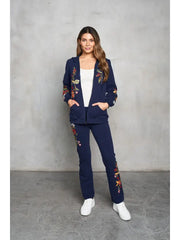 Embroidered French Terry Pant by Paparazzi