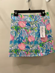 Zip Skort in Coral Reef Print by Lulu-B
