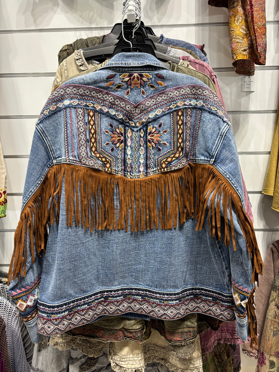 Aztec Fringe Jacket by Driftwood