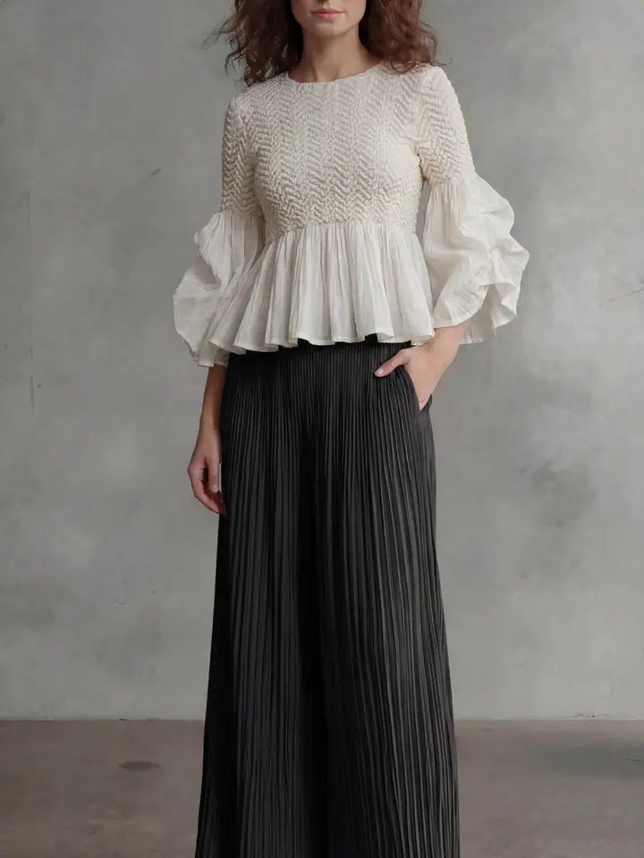 Pleated Pants by EllyNDale
