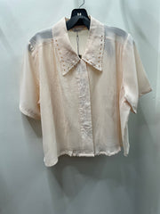 Reworked Flowy Crop Button Down #119