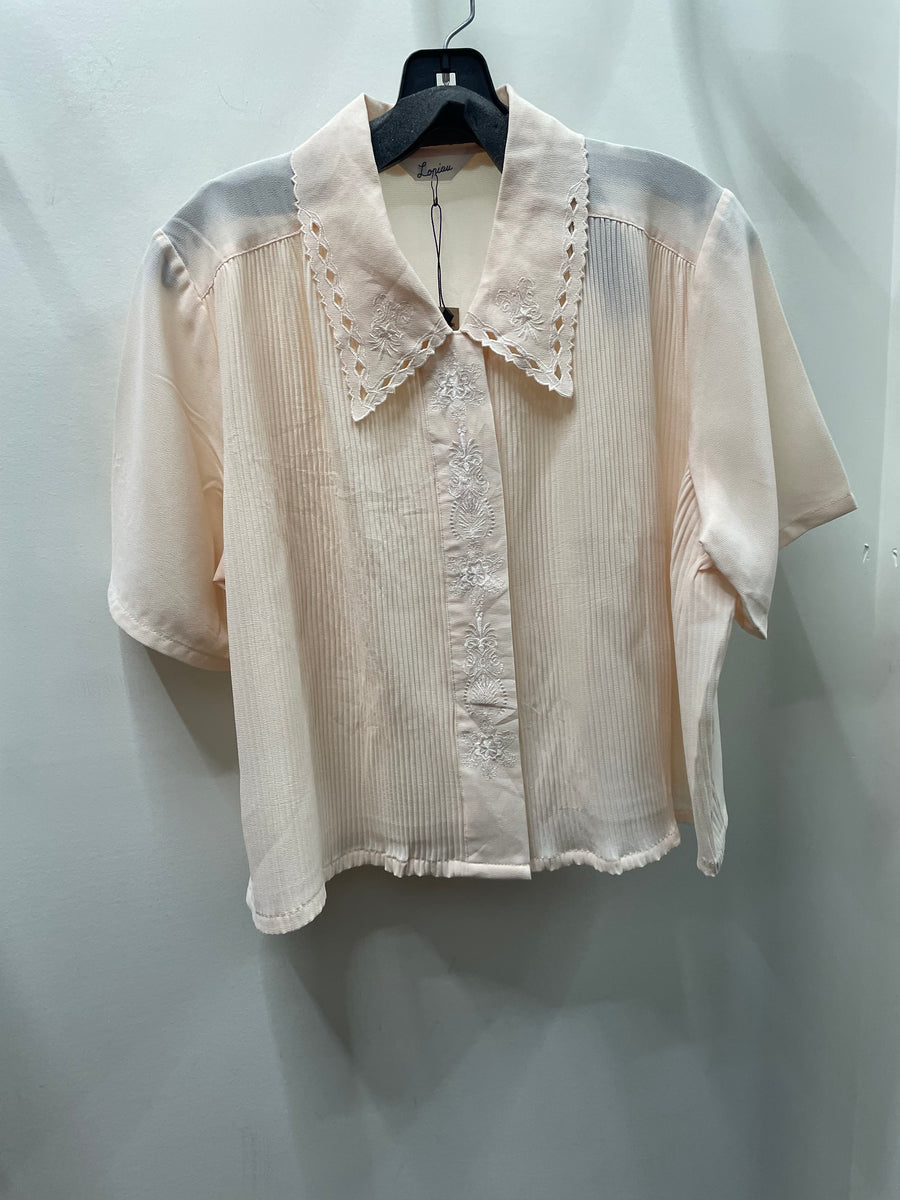 Reworked Flowy Crop Button Down #119