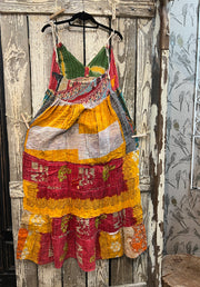 Kantha Sunrise Halter Dress "Gertie" by Jaded Gypsy