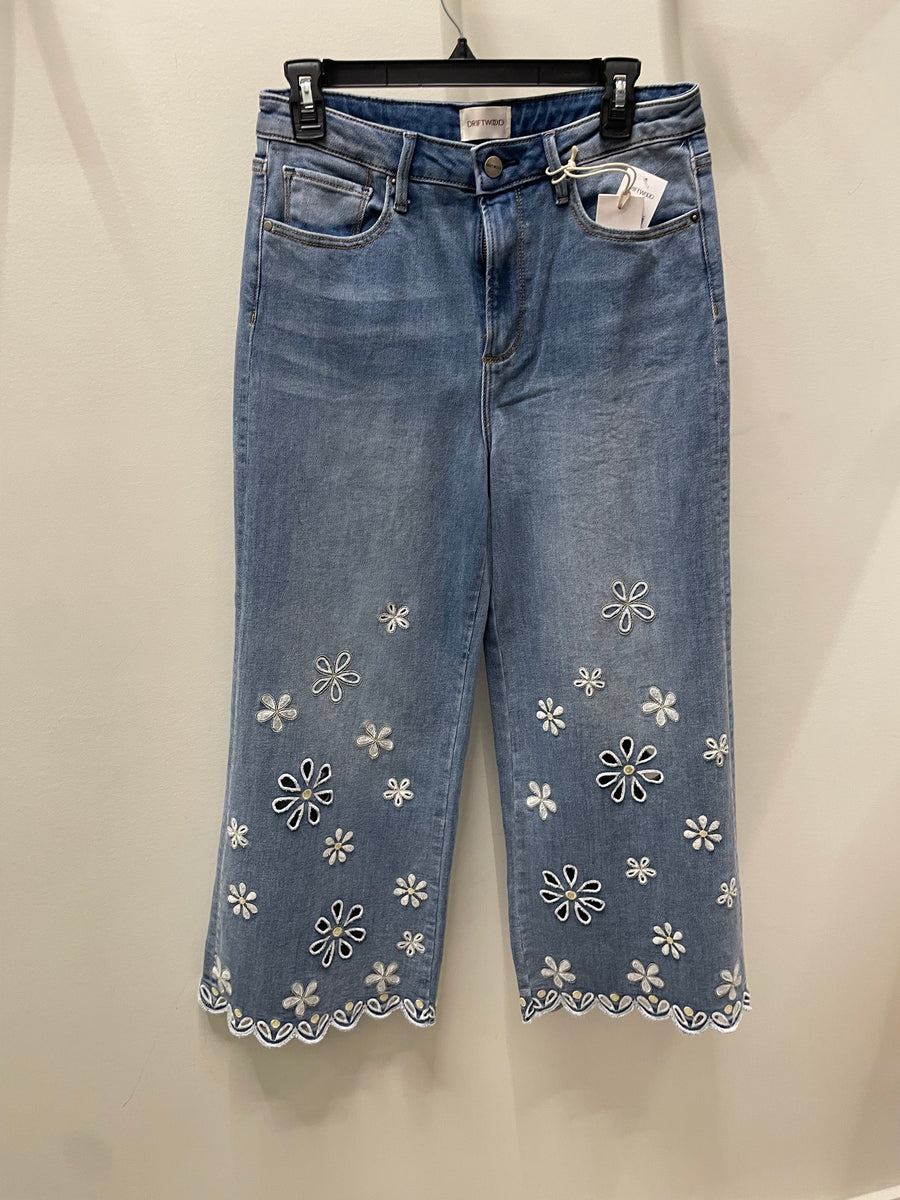 Martha Crop Doily Jean by Driftwood
