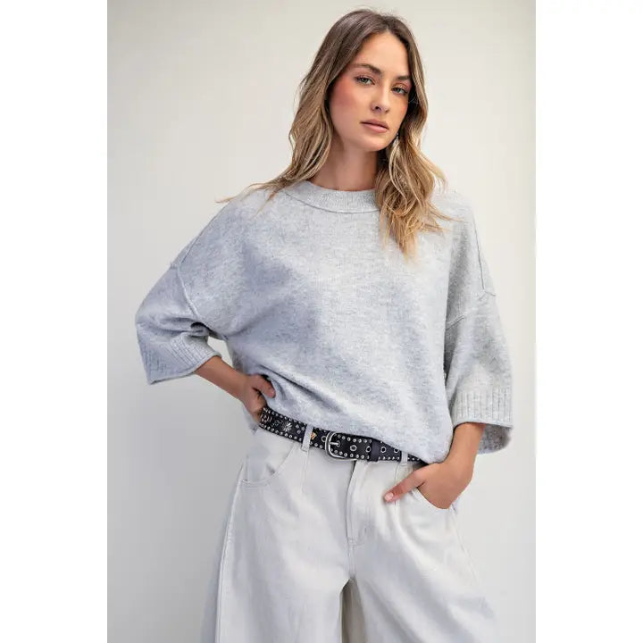 Goldie Oversized Sweater Top by Cotierra
