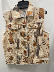 Desert Dreamer Linen Vest by WAY