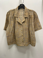 Reworked Flowy Crop Button Down #107