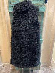Mongolian Fur Jacket in Beige