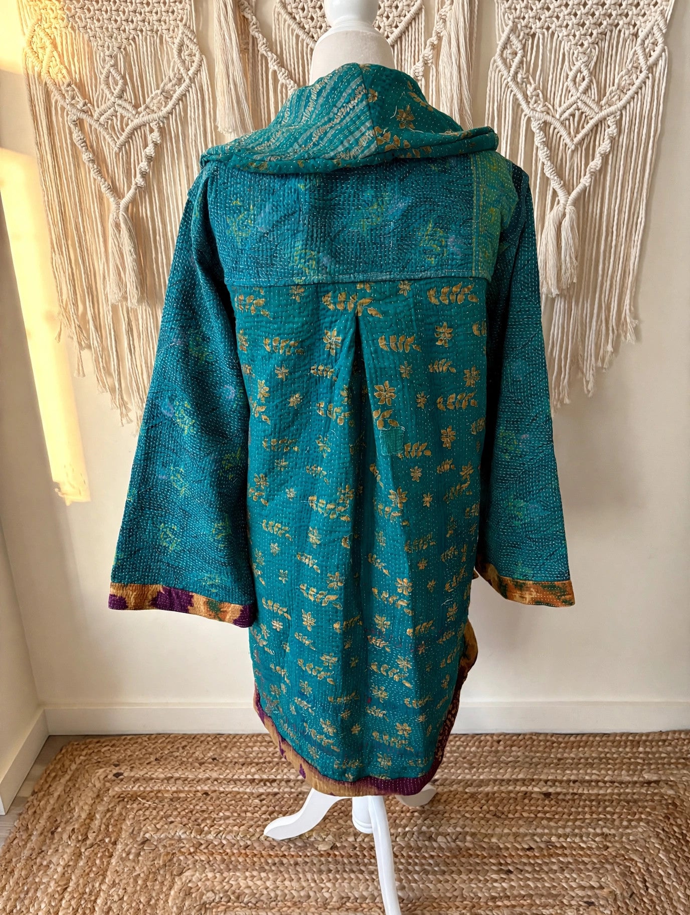 Fine Kantha Drifter Coat #059 by Kantha Bae