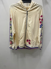 French Terry Embroidered Zip Hoodie by Paparazzi