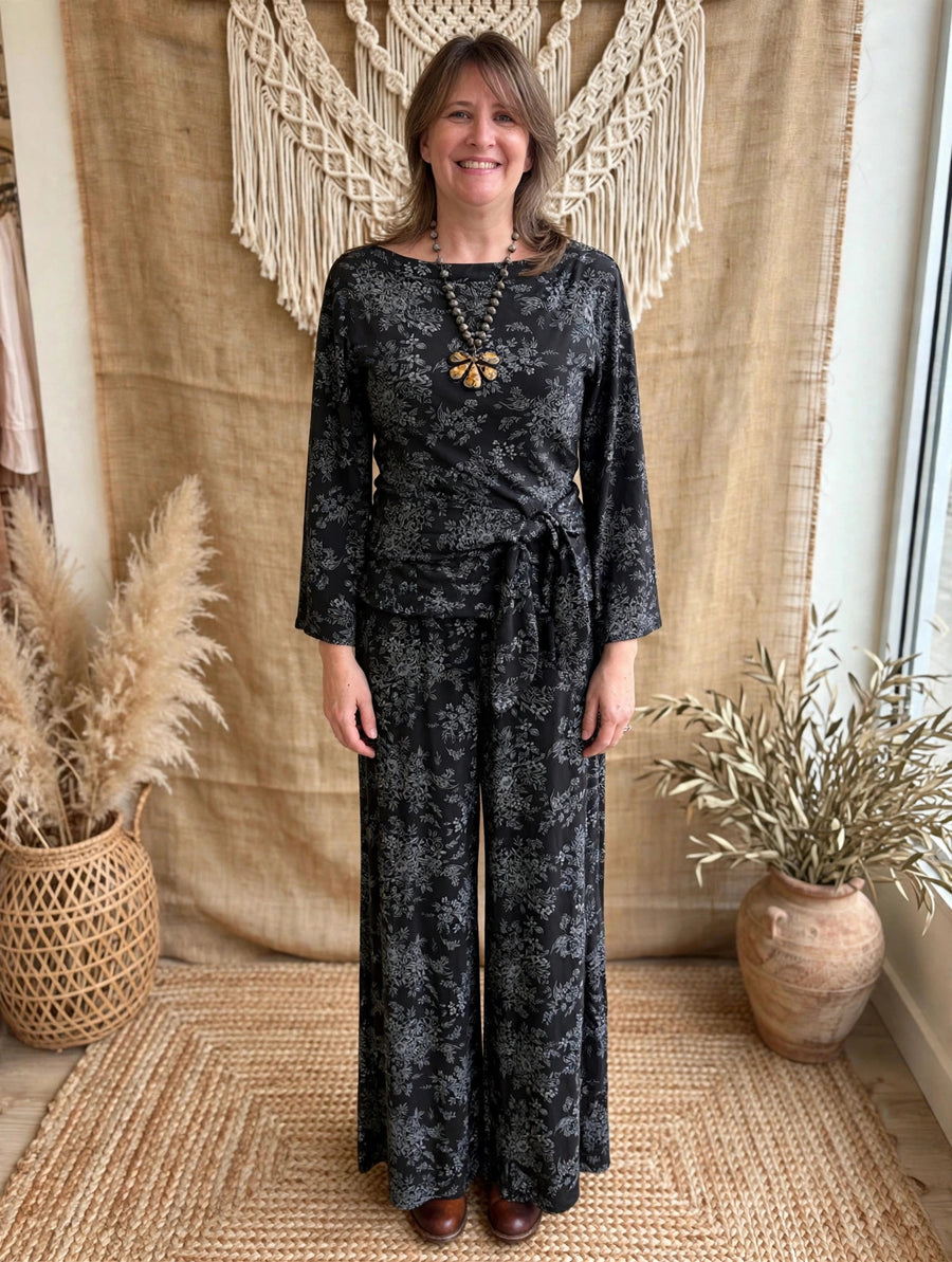 Dolores Pants in Heather Print by Effie's Heart