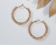 Jewelette Crystal Hoop Earrings by Bali Queen