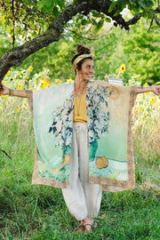 I Paint My Dream Bohemian Van Gogh Goddess Starduster Kimono from Robin Boutique.