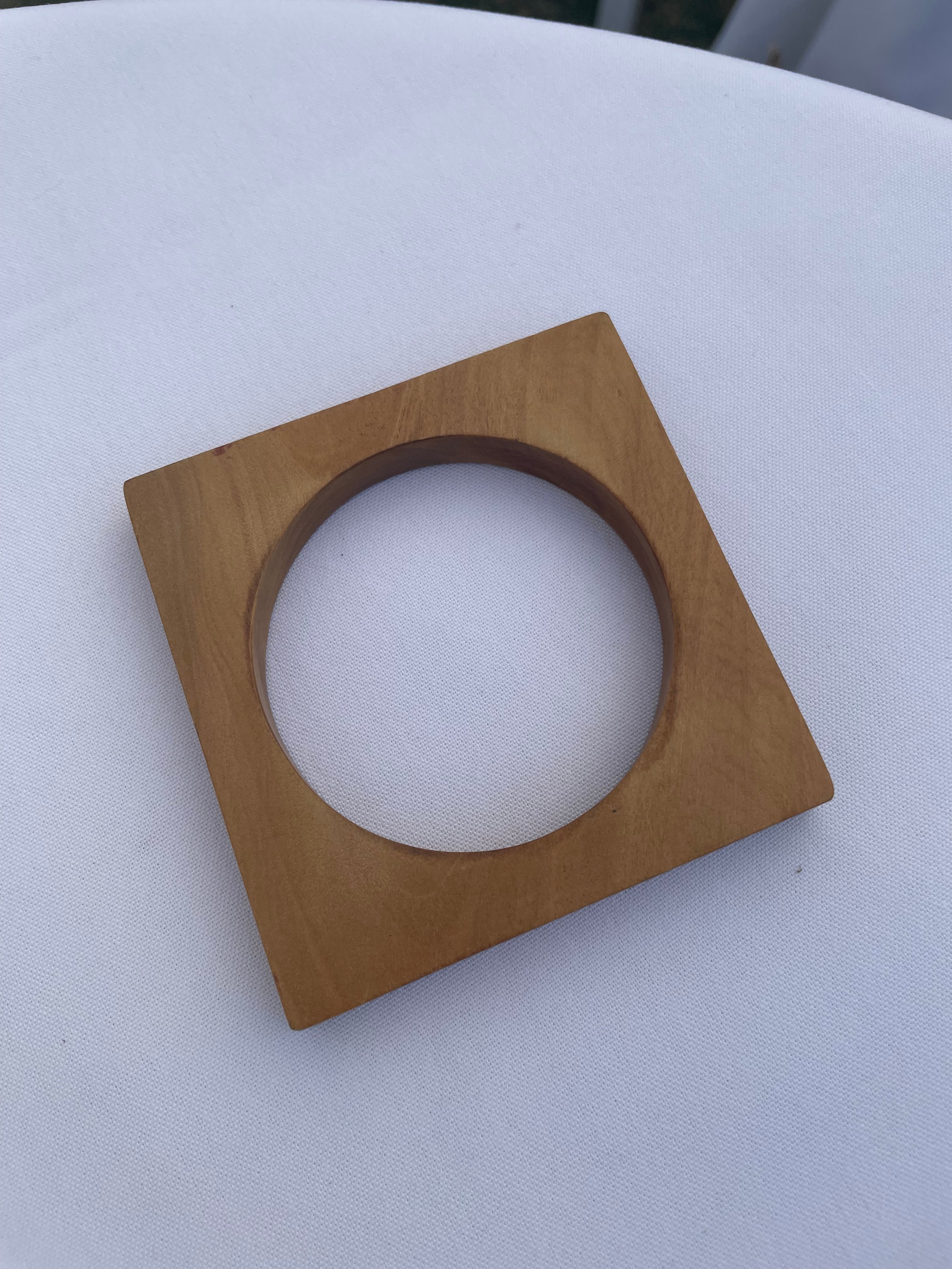 Wood Square Stacking Bangle