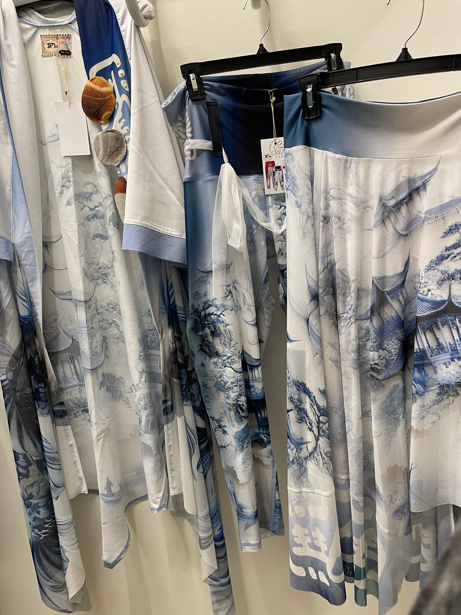 Leggings in Japanese Koi by IPNG Design