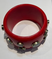Mother of Pearl Inlay Copal Bangle