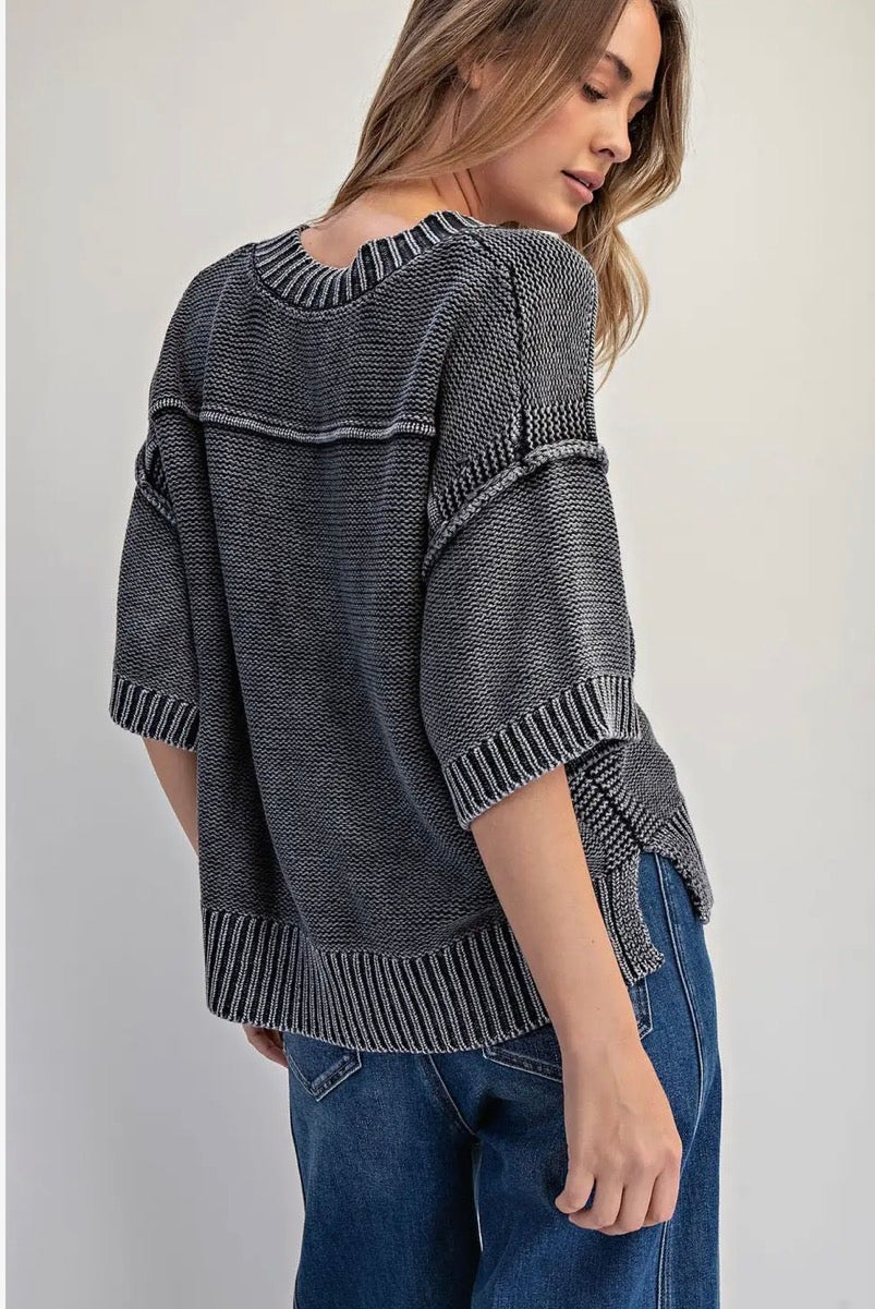 Vintage V-Neck Sweater by Cotierra
