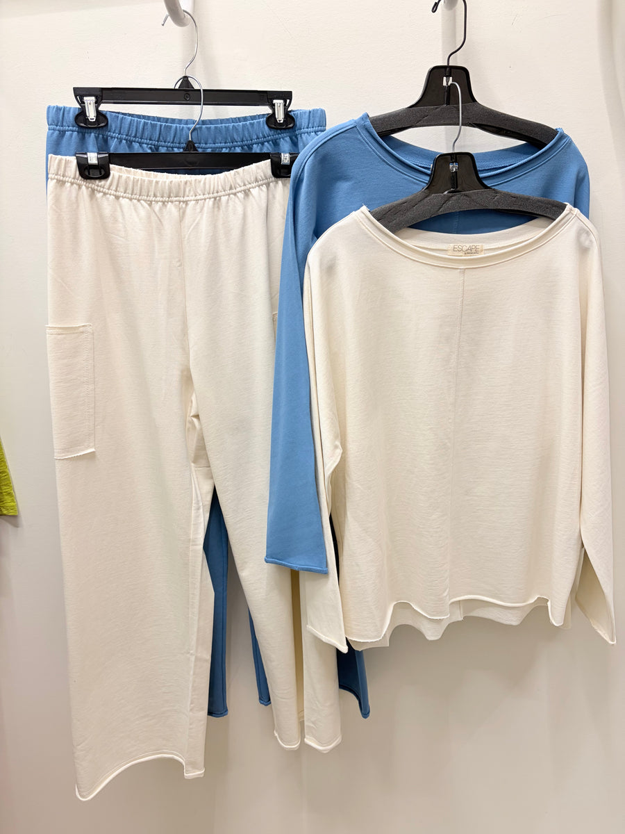 Oceanfront Terry Pocket Flood Pant by Escape
