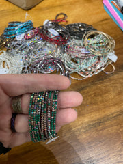Rhinestone Tennis Stretch Bracelets