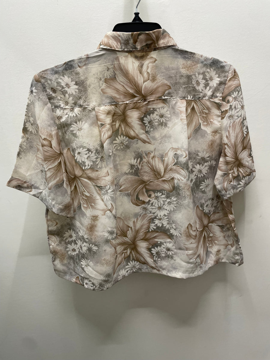 Reworked Flowy Crop Button Down #111