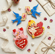 Tweet Heart Brooch by 50's Vintage Dame x Lipstick & Chrome Robin Boutique