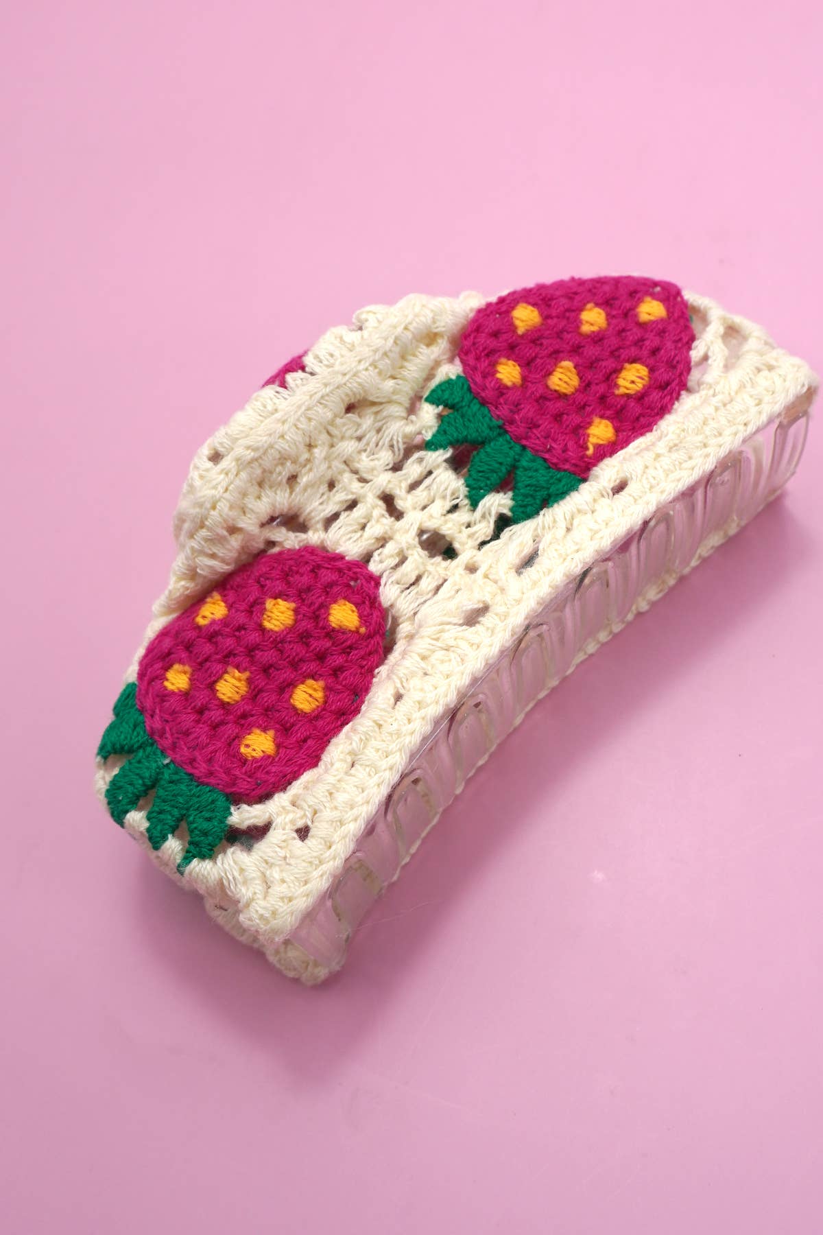 JUMBO HANDMADE CROCHET FLORAL HAIR CLAW CLIPS Robin Boutique